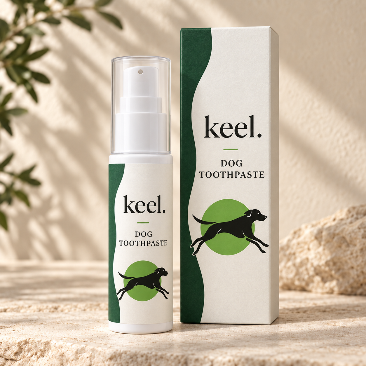 Dog toothpaste included in the Keel Complete Kit